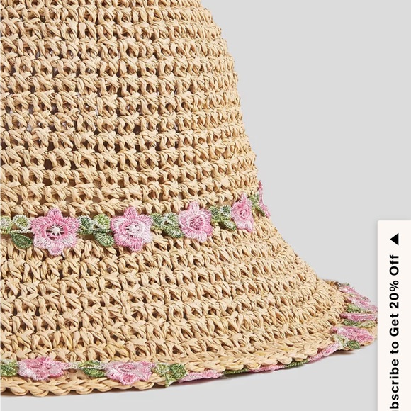 NWT Cupshe Blooming Skies Straw Hat - Picture 9 of 12